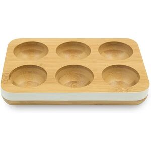 Plateau a oeufs en bambou blanc Pebbly []