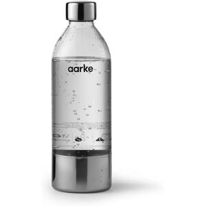 Bouteille deau en PET 1 l argent pour Carbonator 3 Aarke Gris metallise