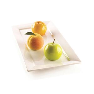 Moule silicone 3D 6 mini gateaux fruits Silikomart [Marron]