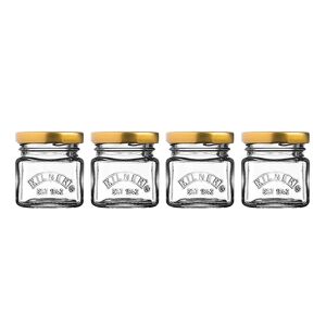 Set de 4 petits pots de conservation en verre 55 ml Kilner []