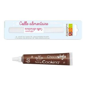 Stylo chocolat + Stylo pinceau colle alimentaire Scrapcooking