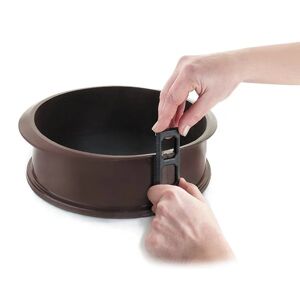 Moule rond 25 cm en silicone avec fond amovible Lacor [Noir]