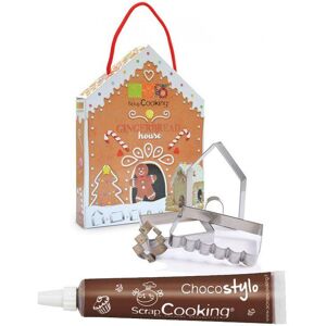 Coffret Decoupoirs Maison en pain d'epices + 1 Stylo chocolat Scrapcooking