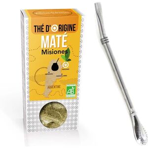 Infusion de Mate argentin + paille inox avec filtre Aromandise