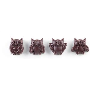 Moule en silicone 12 chocolats chouette Silikomart [Noir]