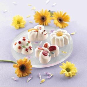 1 Moule silicone Printemps 8 decors avec cadre rigide Silikomart [Marron]