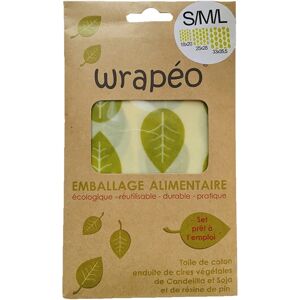 Set de 3 feuilles de conservation cire vegetale - taille S M L Wrapeo []