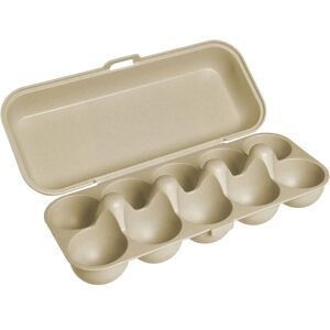 Boîte 10 oeufs bioplastique beige Ecodis