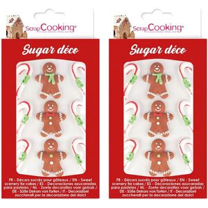 18 decorations en sucre - Bonhomme pain d'epices Scrapcooking