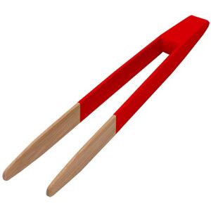 Pince a toast aimante rouge 24 cm Pebbly [Bois]