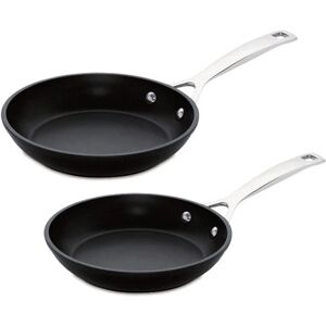 Lot 2 Poeles 24 et 28 cm Les Forgees Le Creuset [Noir]