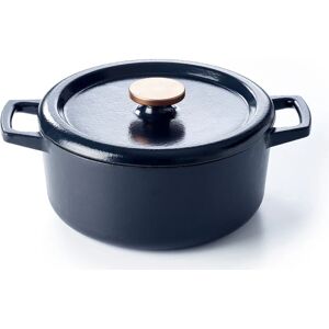 Cocotte ronde 26cm en fonte emaillee Beka Nori Beka [Noir]