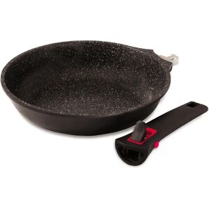 Poele a induction Granit pro avec manche amovible 21.5 cm Baumalu