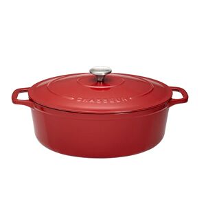 Cocotte Sublime fonte ovale 8,5 L 35 cm rouge Chasseur [Gris]