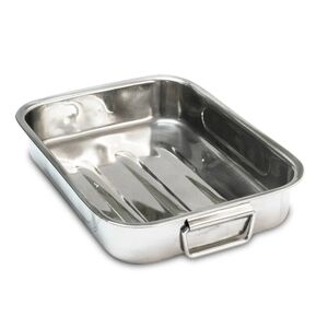 Plat a four rectangulaire inox 25 cm Baumalu [Gris metallise]