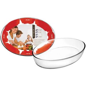 Plat en verre Kristall ovale 30 cm Ibili [Rouge]