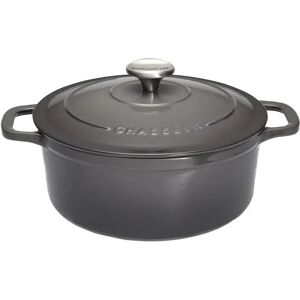 Cocotte Sublime fonte rond 6,1 L 28 cm grise Chasseur [Rouge]