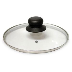 Couvercle en verre cercle inox 28 cm Mathon []