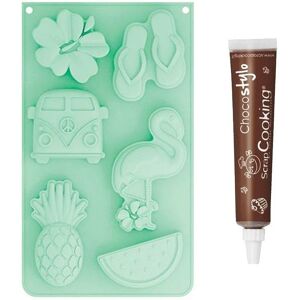 Moule en silicone Summer + 1 Stylo chocolat Scrapcooking