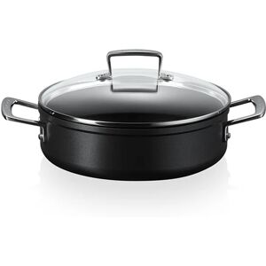 Sauteuse rondeau anti-adherente Les Forgees 30 cm et couvercle en verre Le Creuset []