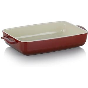 Grand plat a four en ceramique 37,5 cm rouge Kela [Blanc]