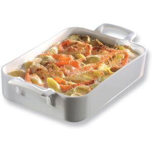 Plat rectangulaire porcelaine Belle Cuisine 34 cm Blanc Revol [Orange]