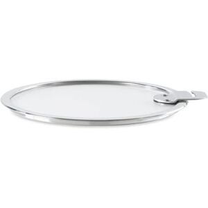 Couvercle plat verre Strate 26 cm Cristel [Gris metallise]