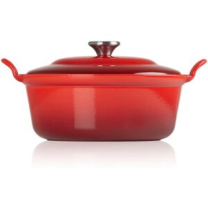 Cocotte fonte rond Plume 28 cm 3,9 L rouge Le Creuset []