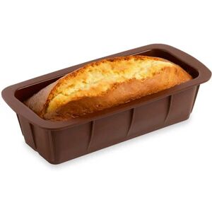 Flexi' Moule cake silicone 24 cm Mathon [Marron]