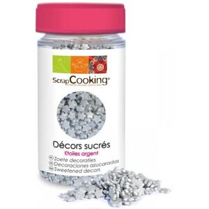 Decors sucres etoiles argentees Scrapcooking