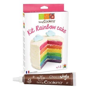 Kit Rainbow Cake + 1 Stylo chocolat Scrapcooking