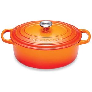 Cocotte fonte ovale volcanique 27 cm Le Creuset [Beige]