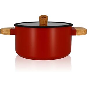 Faitout Ector induction aluminium revetu 24 cm rouge Ogo [Vert]