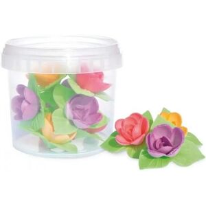 Decors azymes 16 mini roses corolles Scrapcooking