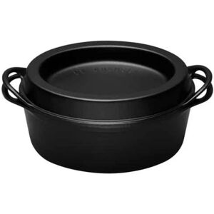 Cocotte fonte ovale Doufeu 32 cm 7,2 L noir mat Le Creuset [Noir]