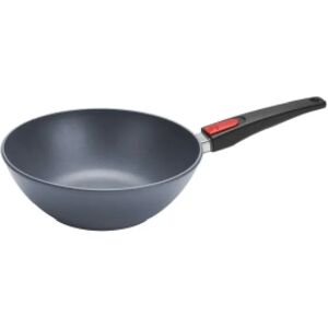 Wok en fonte 26 cm avec manche amovible Diamond lite woll [Gris]