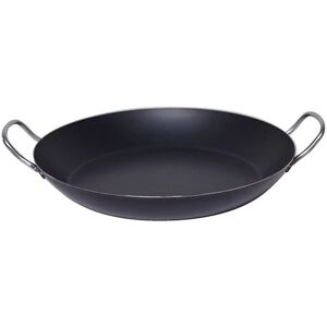 Poele a paella tôle acier 37 cm De Buyer [Gris metallise]