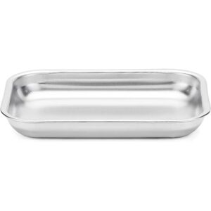 Plat a four bas 30x22 cm Steel Pan [Gris metallise]