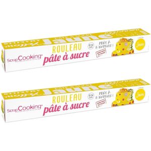 2 pates a sucre en rouleau Ø 36 cm - jaune Scrapcooking