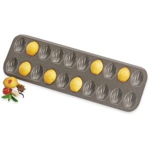 Plaque 20 mini-madeleines acier revetu anti-adherent Mathon [Noir]