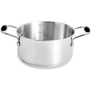 Faitout tout inox Excell Inox 20 cm 3 L Mathon [Gris metallise]