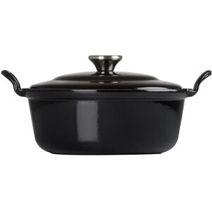 Cocotte fonte ronde Plume 24 cm 2,4 L noir Le Creuset [Rouge]