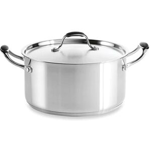 Faitout inox avec couvercle Excell'inox 24 cm 5,4 L Mathon [Gris metallise]