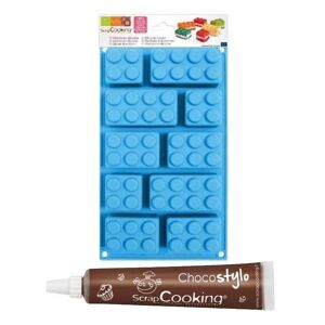 Moule en silicone briques ScrapCooking + 1 Stylo chocolat Scrapcooking