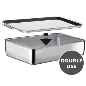 Plat a four Inox extra profond avec couvercle Duplex Inoxriv []