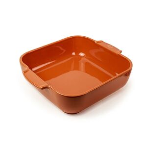 Plat carre ceramique terracotta 28 cm Peugeot [Blanc]