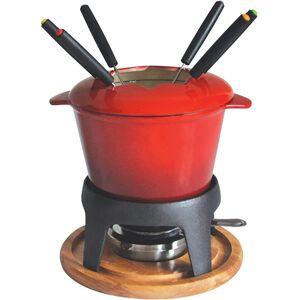 Service a fondue 6 personnes en fonte rouge 385050 Baumalu [Rouge]