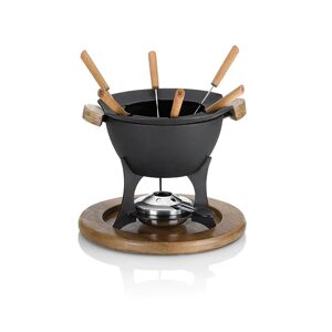 Service a fondue country Kela [Noir]
