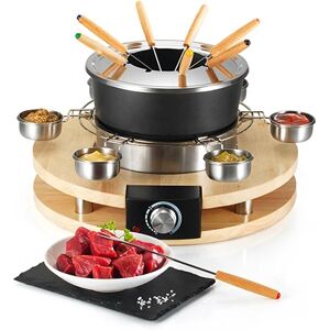 Appareil a fondue 8 personnes Kitchen Chef Professional [Noir]