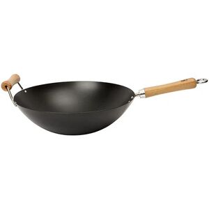 Wok fond plat antiadherent 36 cm Be a Wok Star [Blanc]